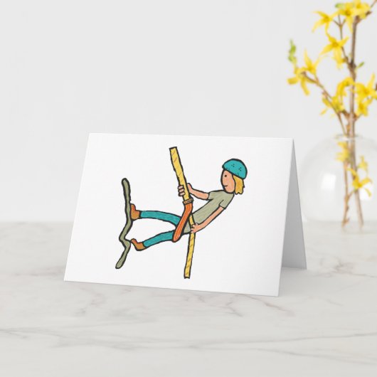 Abseiling Karte (Gelbe Blume)