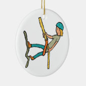 Abseiling Keramik Ornament (Rechts)