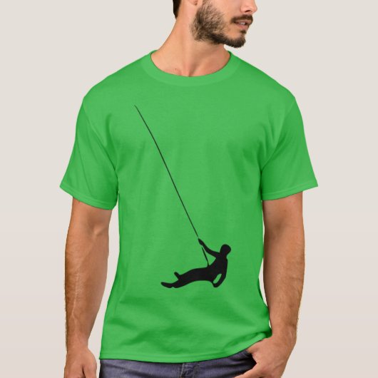 Abseiling retro T-Shirt (Vorderseite)