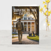 Abseits der Uni denken Sie an Ihren männlichen Sch Karte (Gelbe Blume)