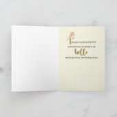 Abseits der Uni Snail Mail Niedlich Hallo Karte (Innenseite)