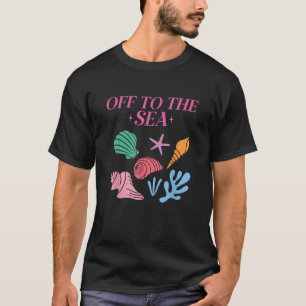 Abseits des Sommers Niedlicher Strand farbenfroh S T-Shirt