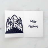 Abseits in einer Manger Weihnachten Minimalistisch (Innenseite)