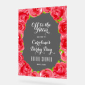 Abseits vom Altar Derby Brautparty Willkommen Acrylschild (Winkel)