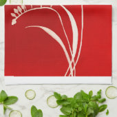 Absence of freesia red geschirrtuch (Gefaltet)