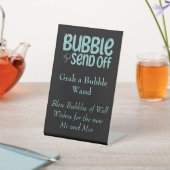 Absenden der Blase Sockelschild (In SItu)