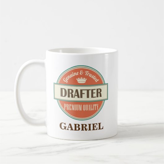 Absender-personalisiertes Büro-Tassen-Geschenk Kaffeetasse (Links)