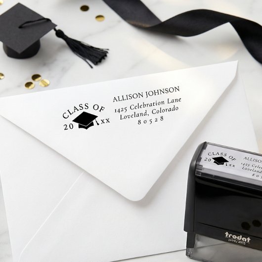 Absenderstempel zum Schulabschluss Permastempel