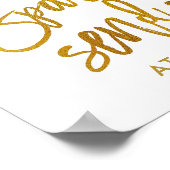 Absendezeichen für Sparkler | Imitate Gold Foil | Poster (Ecke)