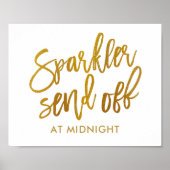 Absendezeichen für Sparkler | Imitate Gold Foil | Poster (Vorne)