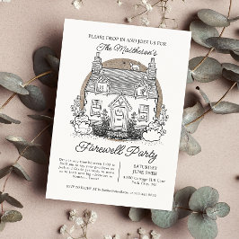 Absetzen bei Katzen Abschiedliches Party Einladung