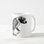 Absetzen - Nearly Seated Canine Kaffeetasse (VorderseiteRechts)
