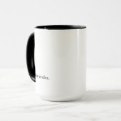 Absicht "Auslieferung " Tasse (Vorderseite Links)