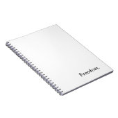 Absicht "Freiheit " Notizblock (Rechte Seite)