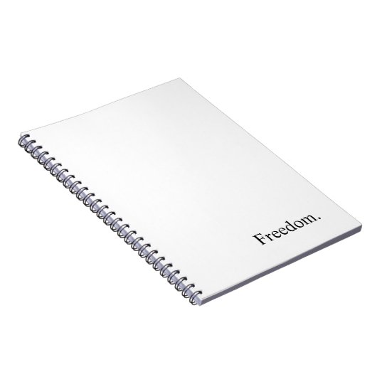 Absicht "Freiheit " Notizblock (Rechte Seite)