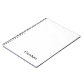 Absicht "Freiheit " Notizblock (Linke Seite)