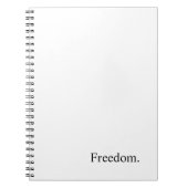 Absicht "Freiheit " Notizblock (Vorderseite)