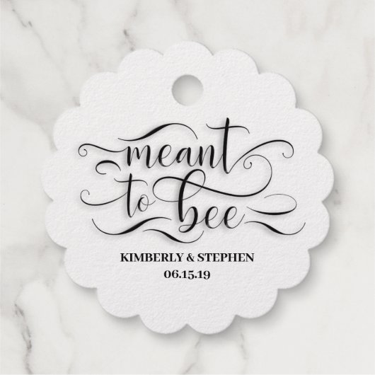 Absicht, Honig zu sein Geschenkanhänger (Rückseite)