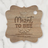 Absicht, Honig zu sein Geschenkanhänger (Rückseite)