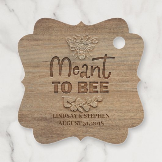 Absicht, Honig zu sein Geschenkanhänger (Rückseite)