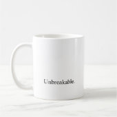 Absicht "unzerbrechlich " kaffeetasse (Links)