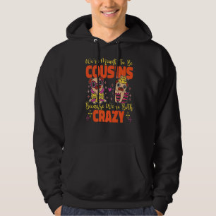 Absicht, verrückte Cousin Möpsen zu sein Hoodie