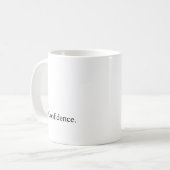 Absicht "Vertrauen " Kaffeetasse (Vorderseite Links)