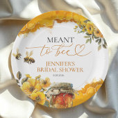 Absicht zu sein | Aquarellfarbenes Brautparty Pappteller