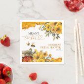 Absicht zu sein | Aquarellfarbenes Brautparty Serviette (Beispiel)