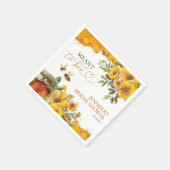 Absicht zu sein | Aquarellfarbenes Brautparty Serviette (Ecke)