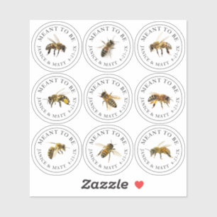 Absicht zu sein Mini Honey Jar Bee Labels Hochzeit