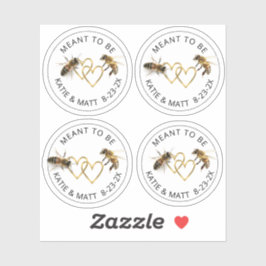 Absicht zu sein Mini Honey Jar Bee Labels Hochzeit