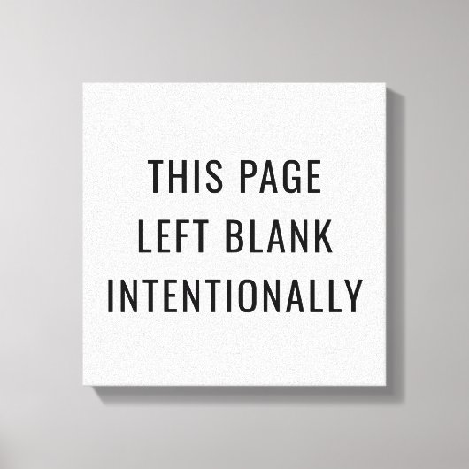 absichtlich leinwanddruck (Vorderseite)