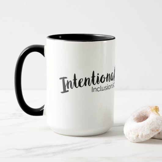 Absichtliche Inclusionist lange Tasse (Mit Donut)