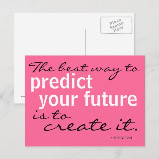 Absichtserklärung - Postkarte (Vorne/Hinten)