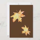 Absinken der Liebe Kürbisdusche Einladung (Rückseite)