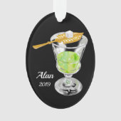 Absinth Drink Personalisiert Ornament (Vorderseite)
