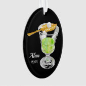 Absinth Drink Personalisiert Ornament (Vorderseite)