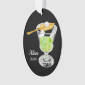 Absinth Drink Personalisiert Ornament (Vorderseite)