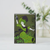 Absinth in Grün Postkarte (Stehend Vorderseite)