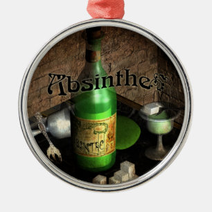 Absinth-Stillleben Ornament Aus Metall