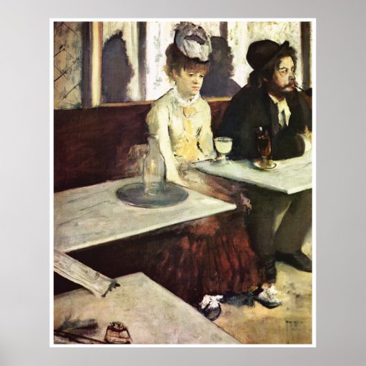 Absinthe, 1876 - Edgar Degas Poster (Vorne)
