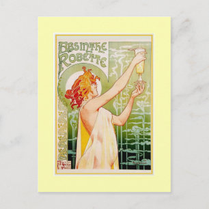 Absinthe Advert Postkarte