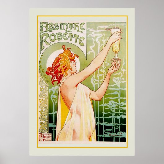 Absinthe-Anzeige Poster (Vorne)