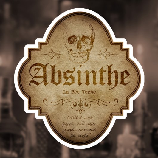 Absinthe Apothecary DC Aufkleber