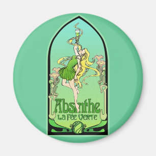 Absinthe Art Nouveau Magnet