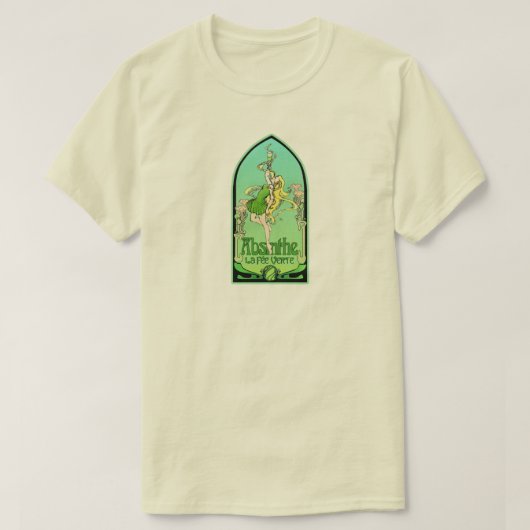 Absinthe Art Nouveau T-Shirt (Design vorne)