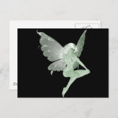 Absinthe Art Signature Green Fairy 1A Postkarte (Vorne/Hinten)