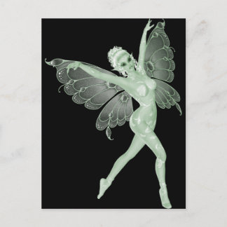 Absinthe Art Signature Green Fairy 3B Postkarte