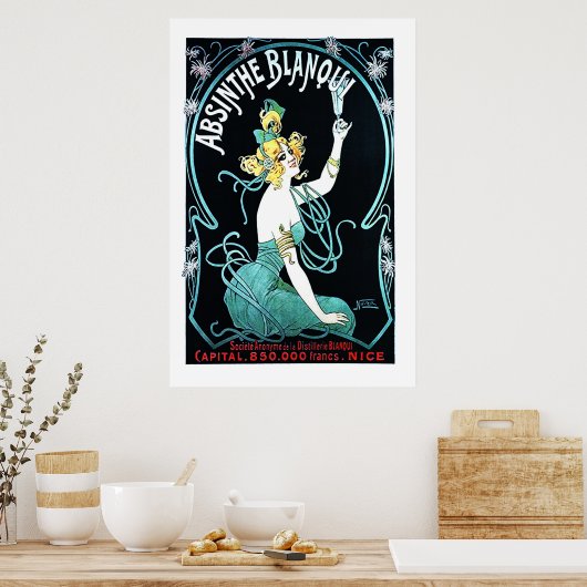 Absinthe Blanqui Poster (Küche)